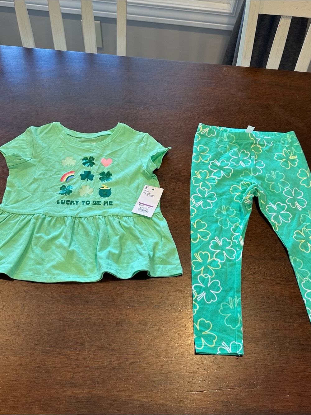 Kohl's Girls Mint Green Two-Piece Set